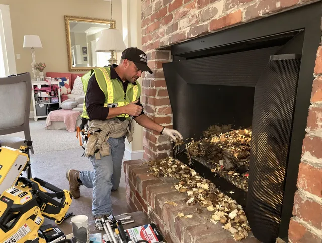 Safe screening installation by Clinton Chimney Sweep in Clinton, MA
