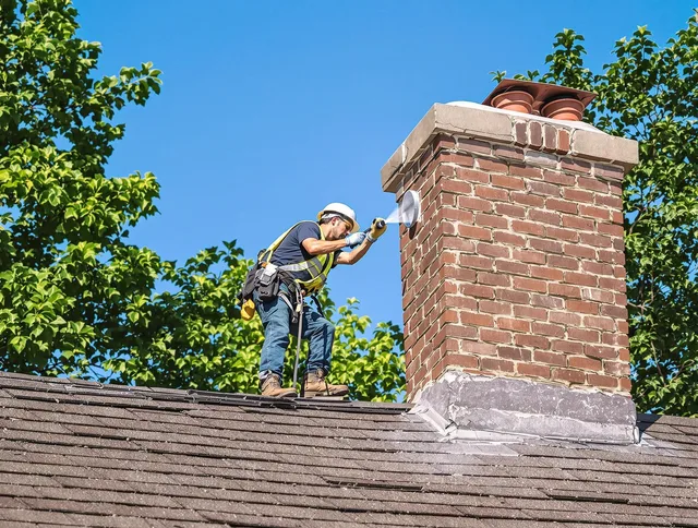 Clinton Chimney Sweep performing an inspection with advanced tools in Clinton, MA