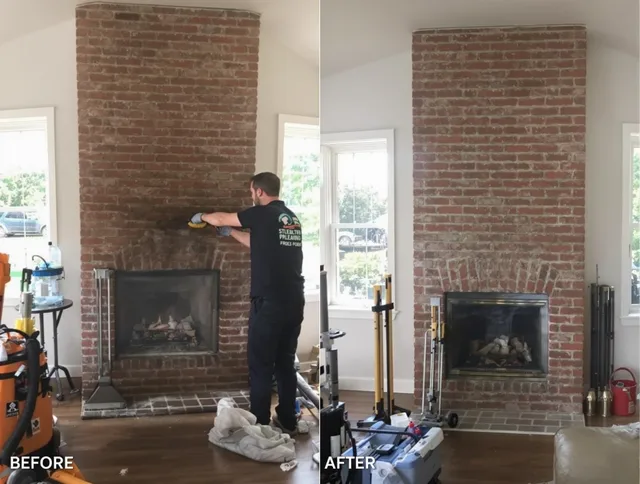 Finished chimney sweeping service by Clinton Chimney Sweep in Clinton, MA